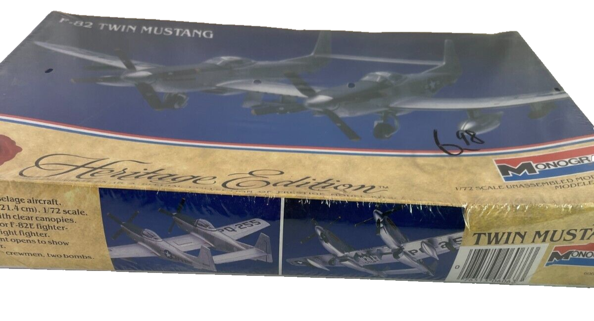 Sealed Monogram F-82 Twin Mustang 1/72 Scale Heritage Edition Model Kit 1984 ✈️