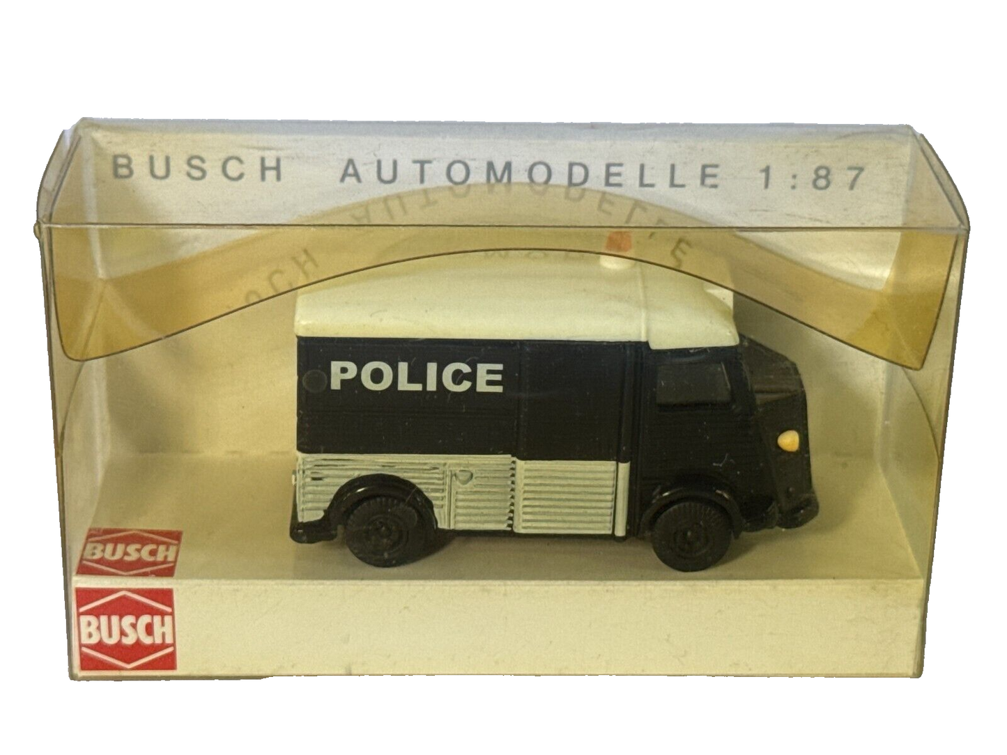 Busch 1:87 Citroen HY French Police Van #41944 + Bonus Vintage Diecast Cars HO