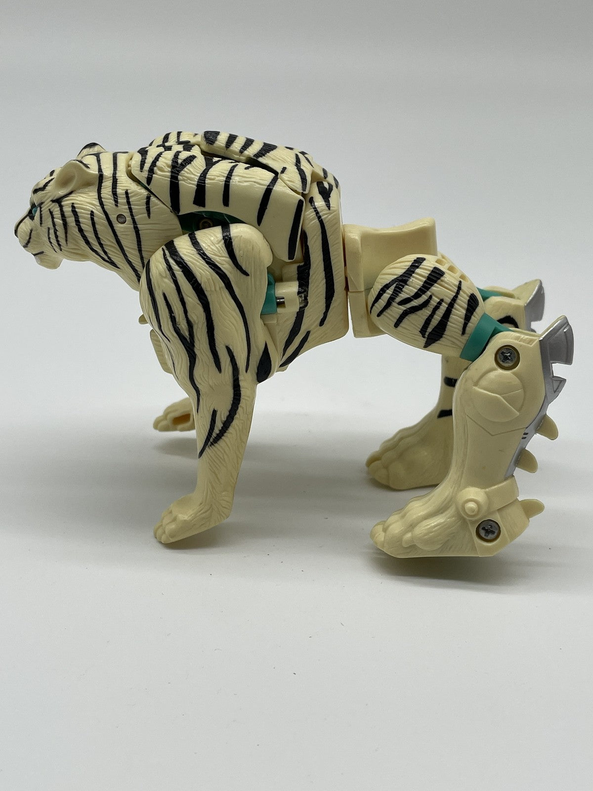 Vintage Transformers Beast Wars White Tiger Action Figure Hasbro 1996 Robo Tiger