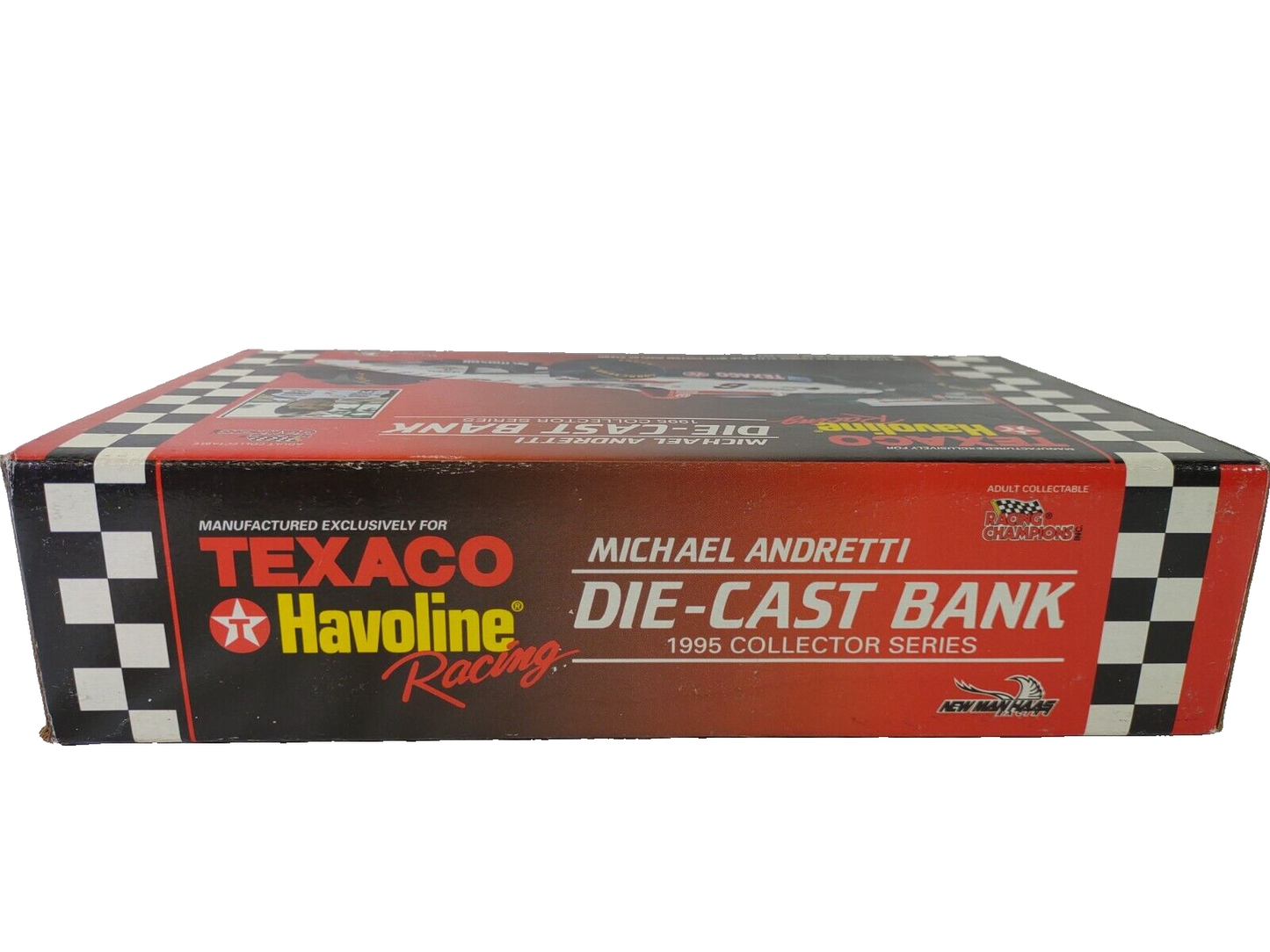 1995 Texaco Havoline Michael Andretti Die Cast Bank 1:24 Car Racing Collectible