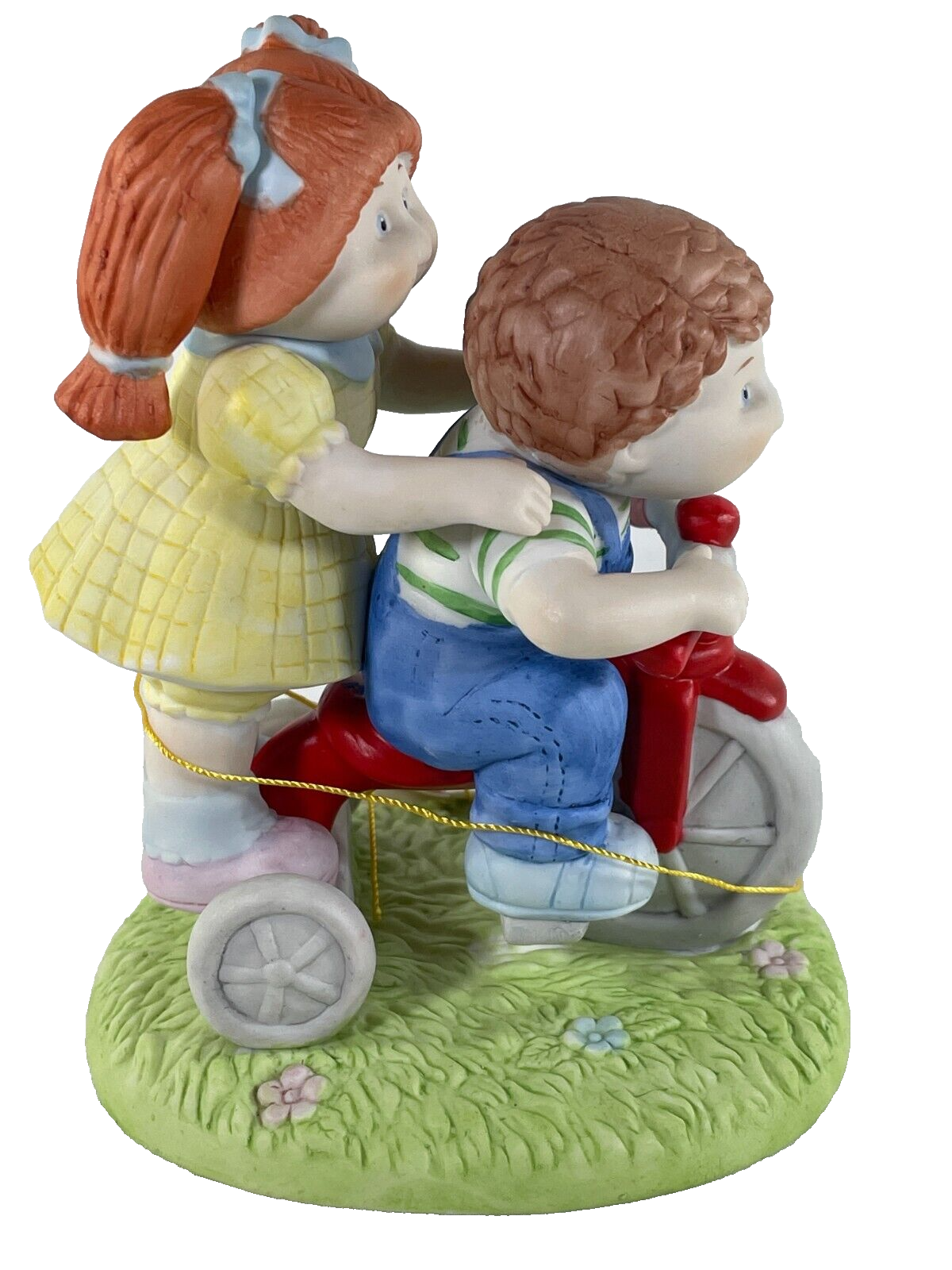 1985 Cabbage Patch Kids Gimme A Ride Figurine Xavier Roberts Ceramic w Tag