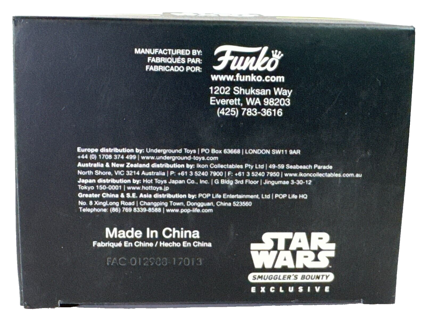 Funko Star Wars Chopper Red Glitter Hikari Mini Figure Smuggler’s Bounty