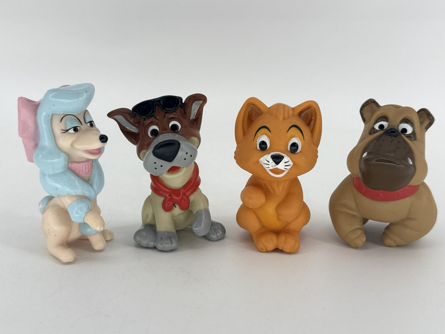 1988 Disney Oliver & Company McDonald's Happy Meal Finger Puppets Set of 4