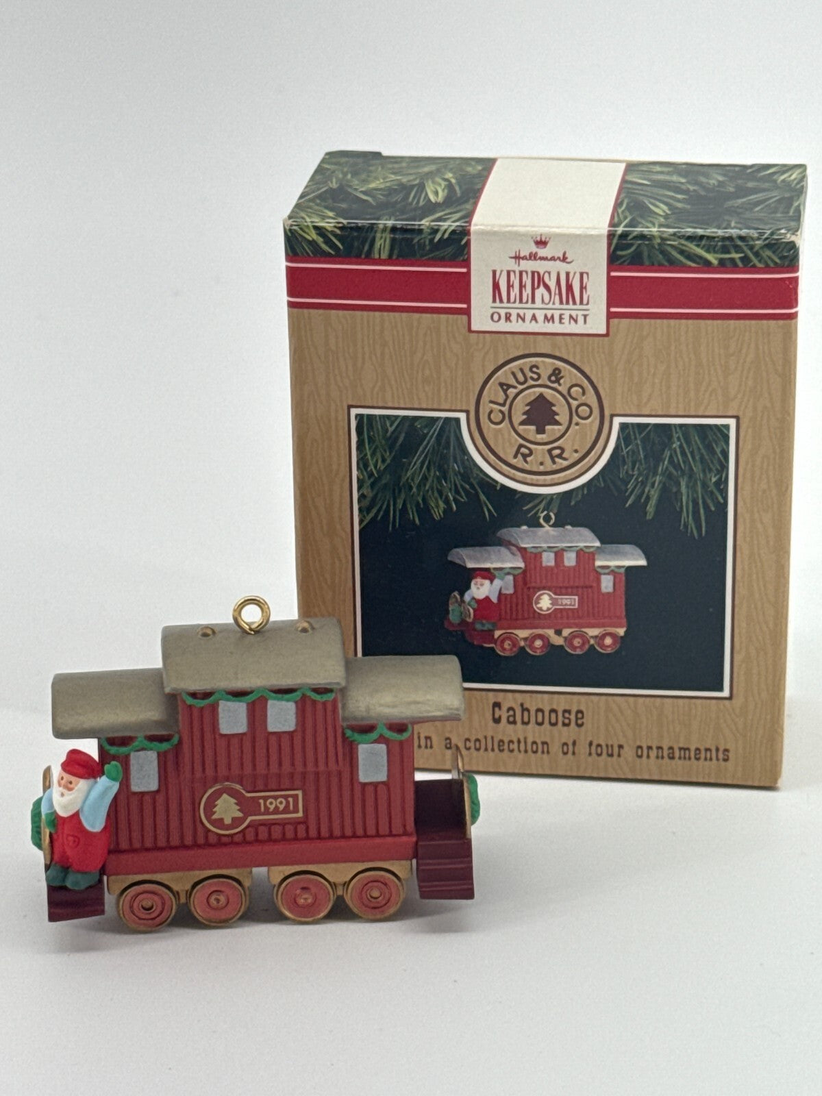 Hallmark Keepsake Claus & Co Train Ornament Set 1997-2000 4pc Locomotive