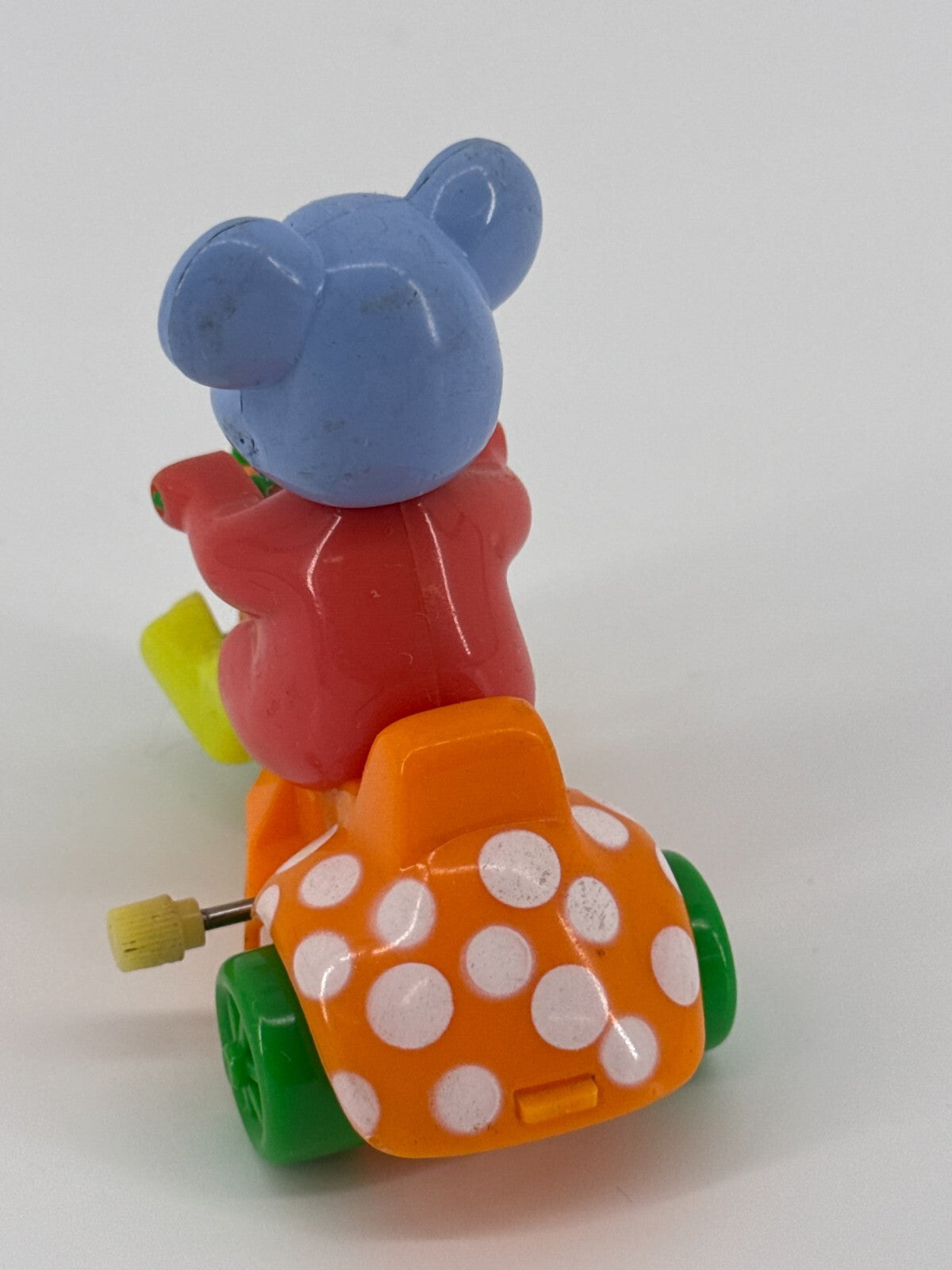 Vintage Wind-Up Trike Toys Lot Bunny Bear Sidecar Easter Pastel 90s Cute Set 3