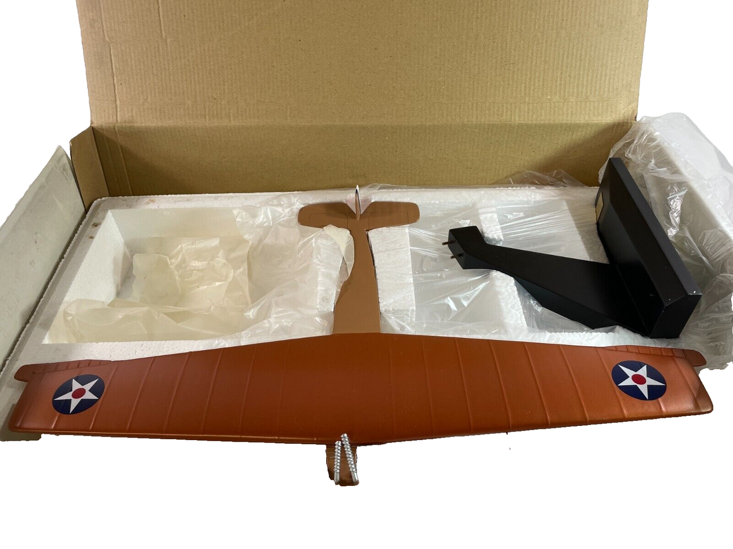 Danbury Mint Fokker T-2 Model Airplane Transcontinental Army Display w/ Stand