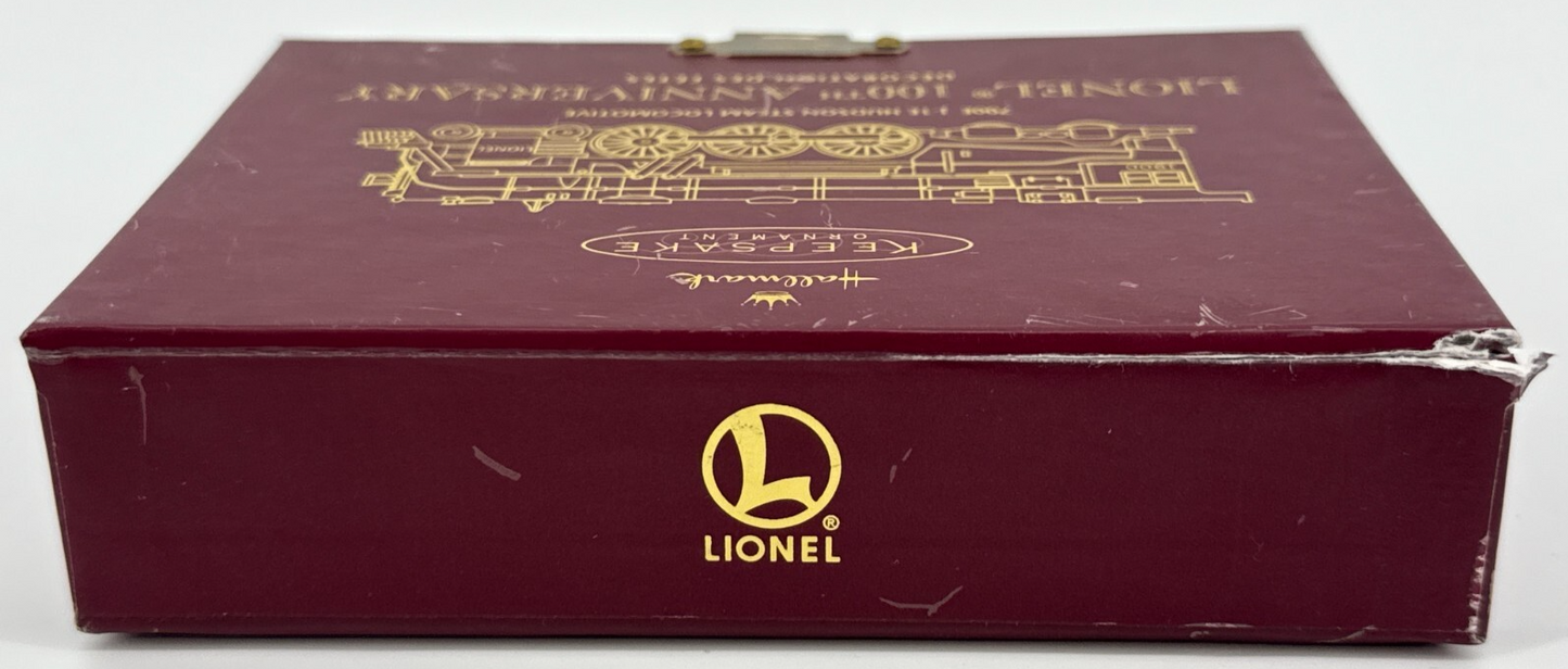 π Hallmark Lionel 700E J-1E Hudson Steam Locomotive Ornament 100th Anniversary