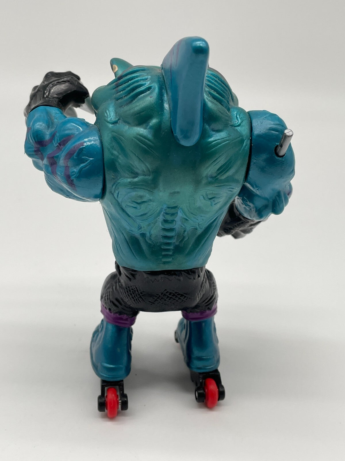 1995 Street Sharks Blades Figure Series 2 Mattel Metallic Blue Roller Skates