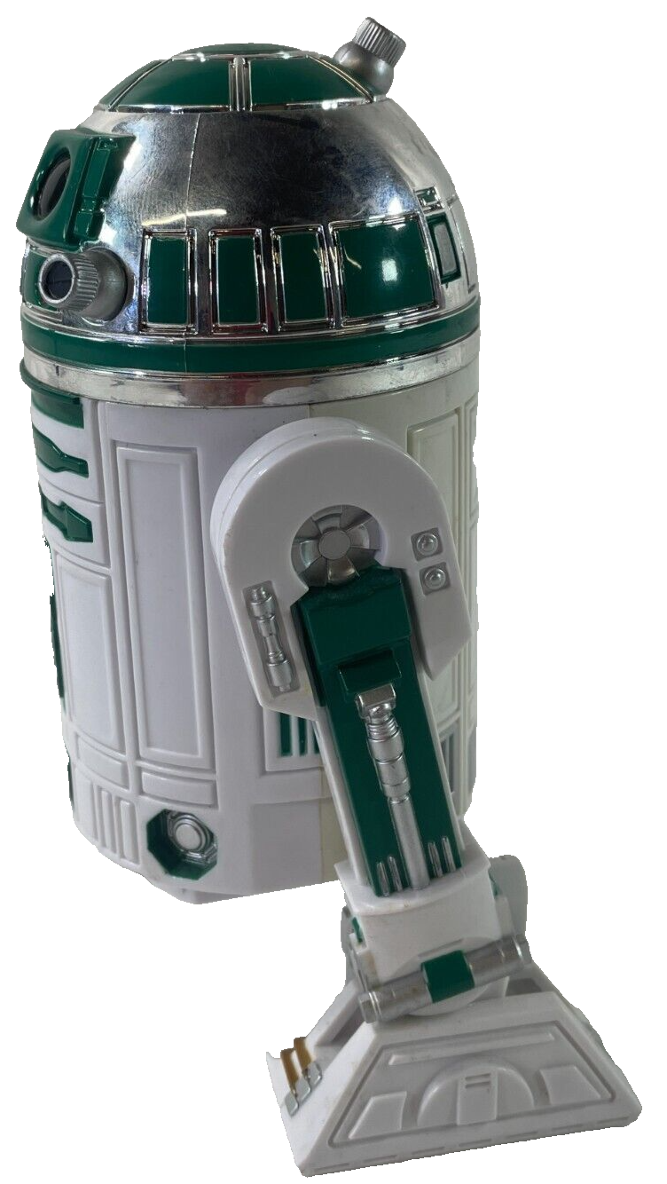Vintage 1997 Hasbro Star Wars R2-D2 7" Droid Action Figure Green Variant Kenner