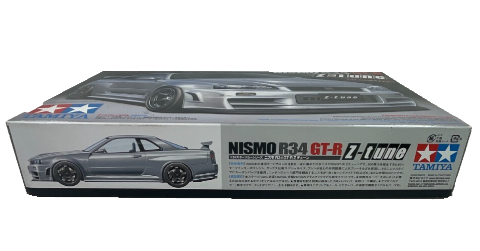 Tamiya 1/24 Nissan GT-R R34 Z-Tune Nismo Model Kit 24282 Used In Box Part Built