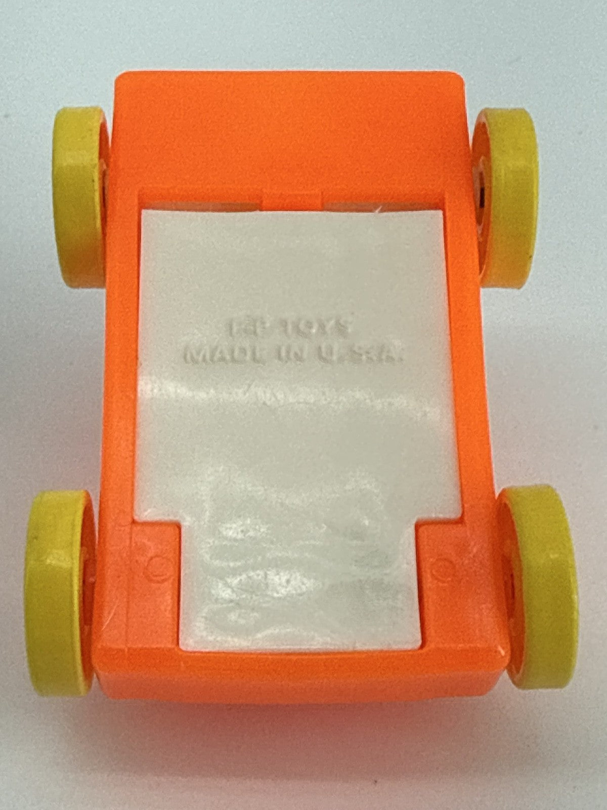 Fisher Price Little People Orange Wagon Yellow Wheels Little Riders Car
