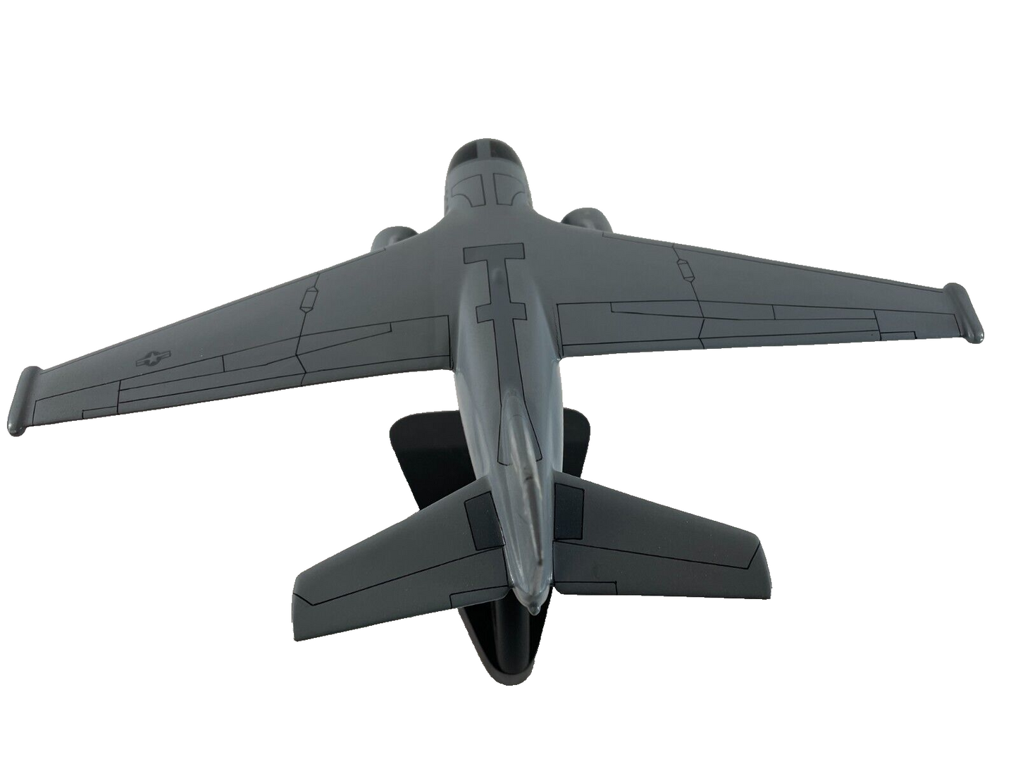 US Navy S-3B Viking 12” Wooden Model Airplane Gray Desk Display Collectible