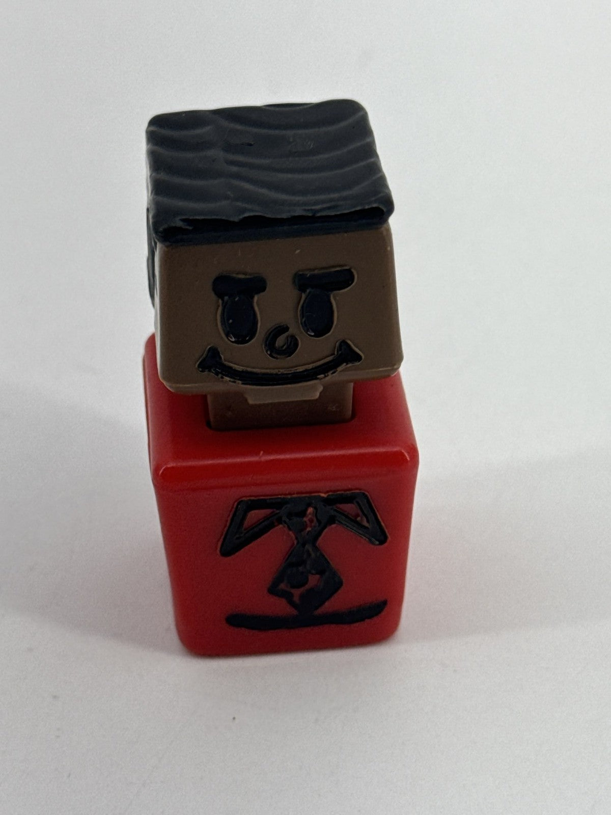Playskool 1970s Blockhead Square Little People Lot of 7