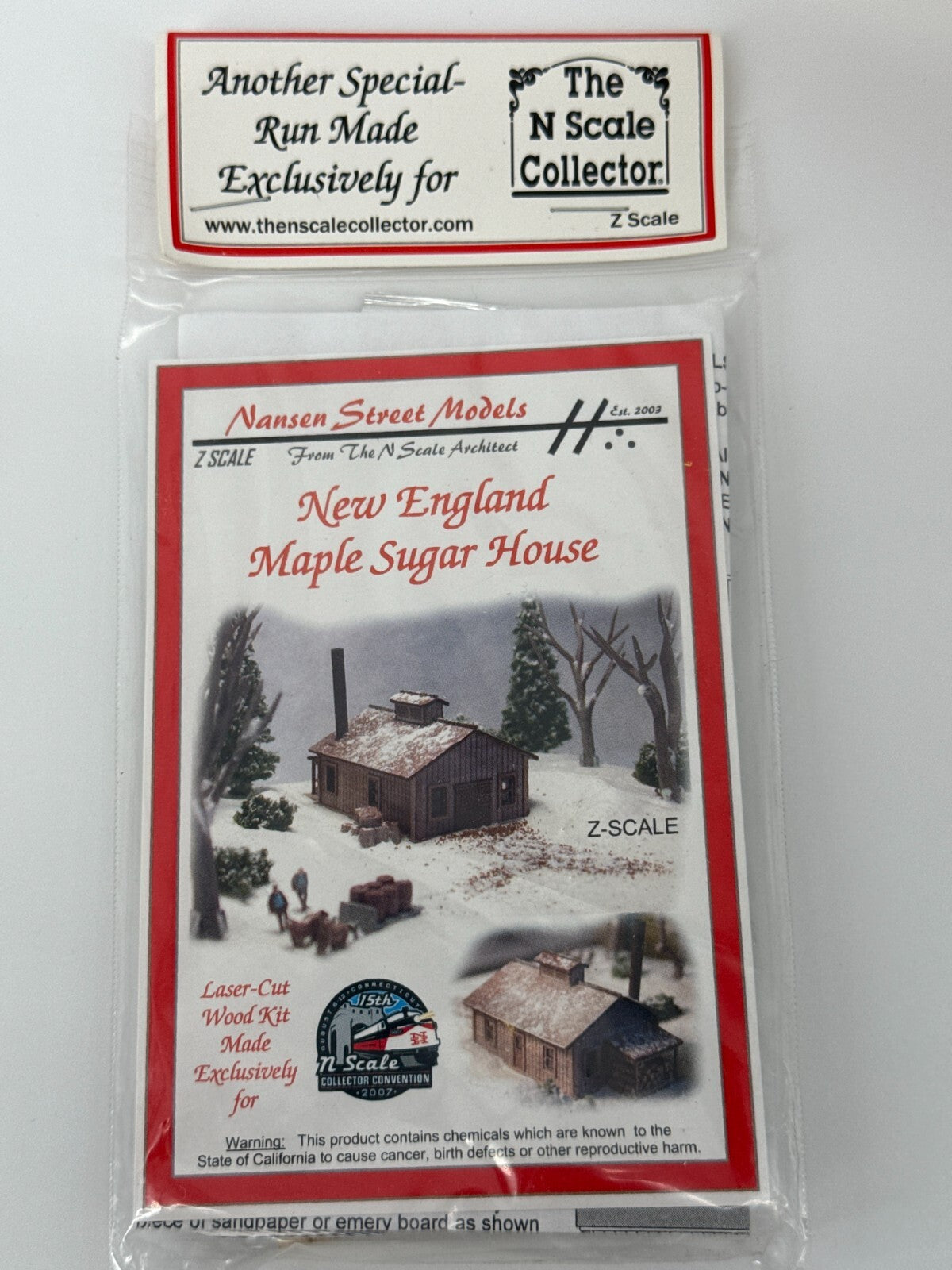 Z Scale Maple Syrup Boxed Set 2007 NSC Convention EXC Opened Incomplete