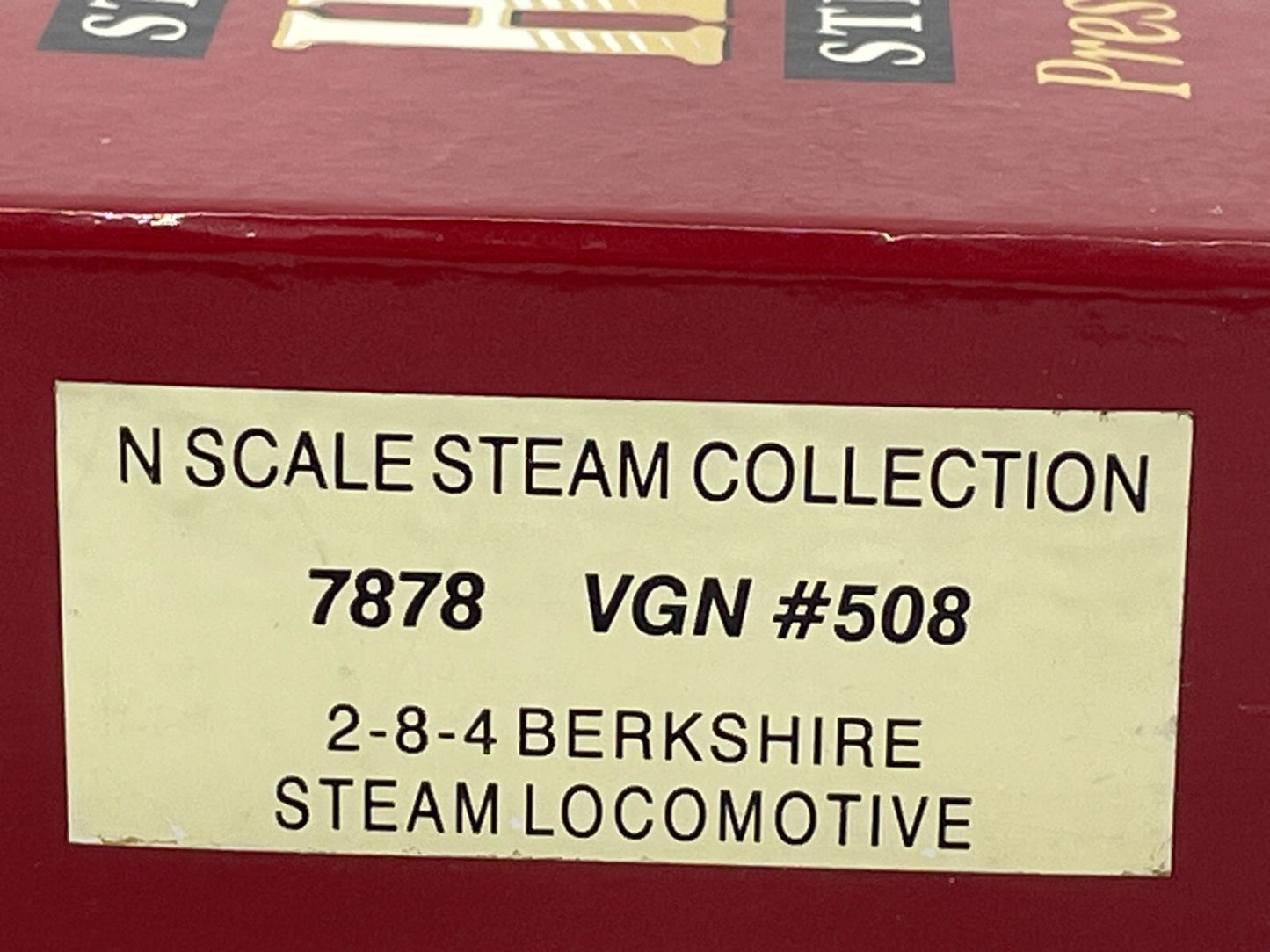 Walthers N Scale 2-8-4 Berkshire Steam Locomotive #508 Virginian w/COA