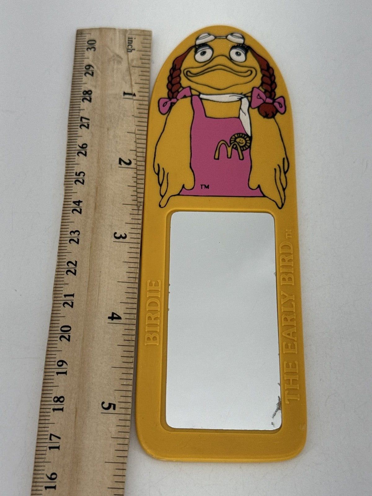 Vintage 1985 McDonalds Birdie The Early Bird Mirror Happy Meal Toy Bookmark