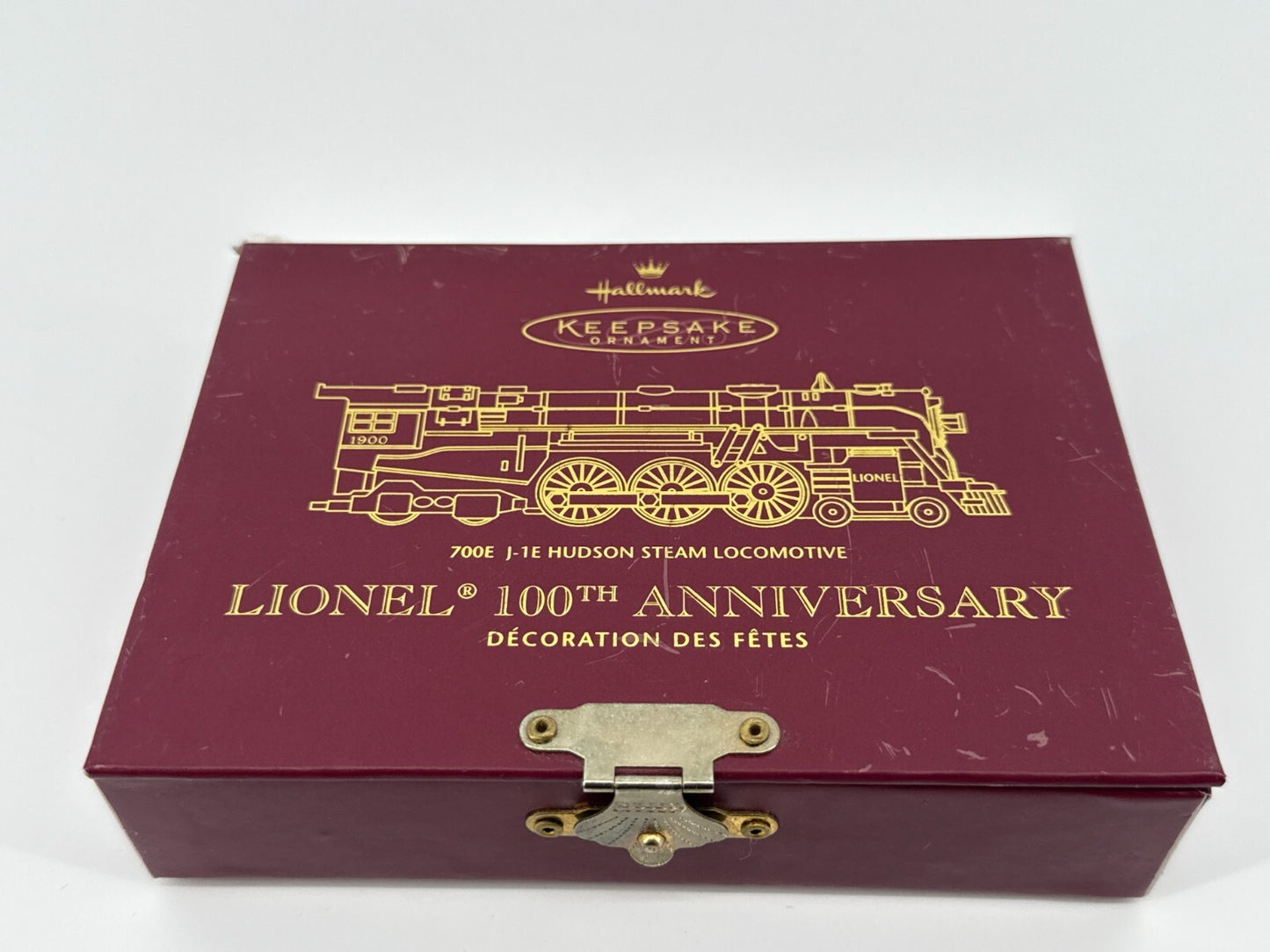 π Hallmark Lionel 700E J-1E Hudson Steam Locomotive Ornament 100th Anniversary