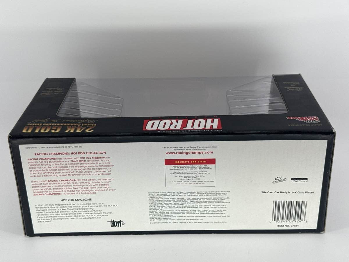 Racing Champions 24K Gold Plated Hot Rod Reflections 1:24 Diecast 1/4998