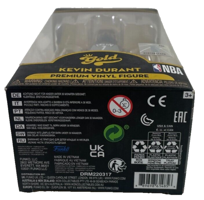 Funko Gold NBA Kevin Durant Brooklyn Nets Vinyl Figure β Premium Collectible! π