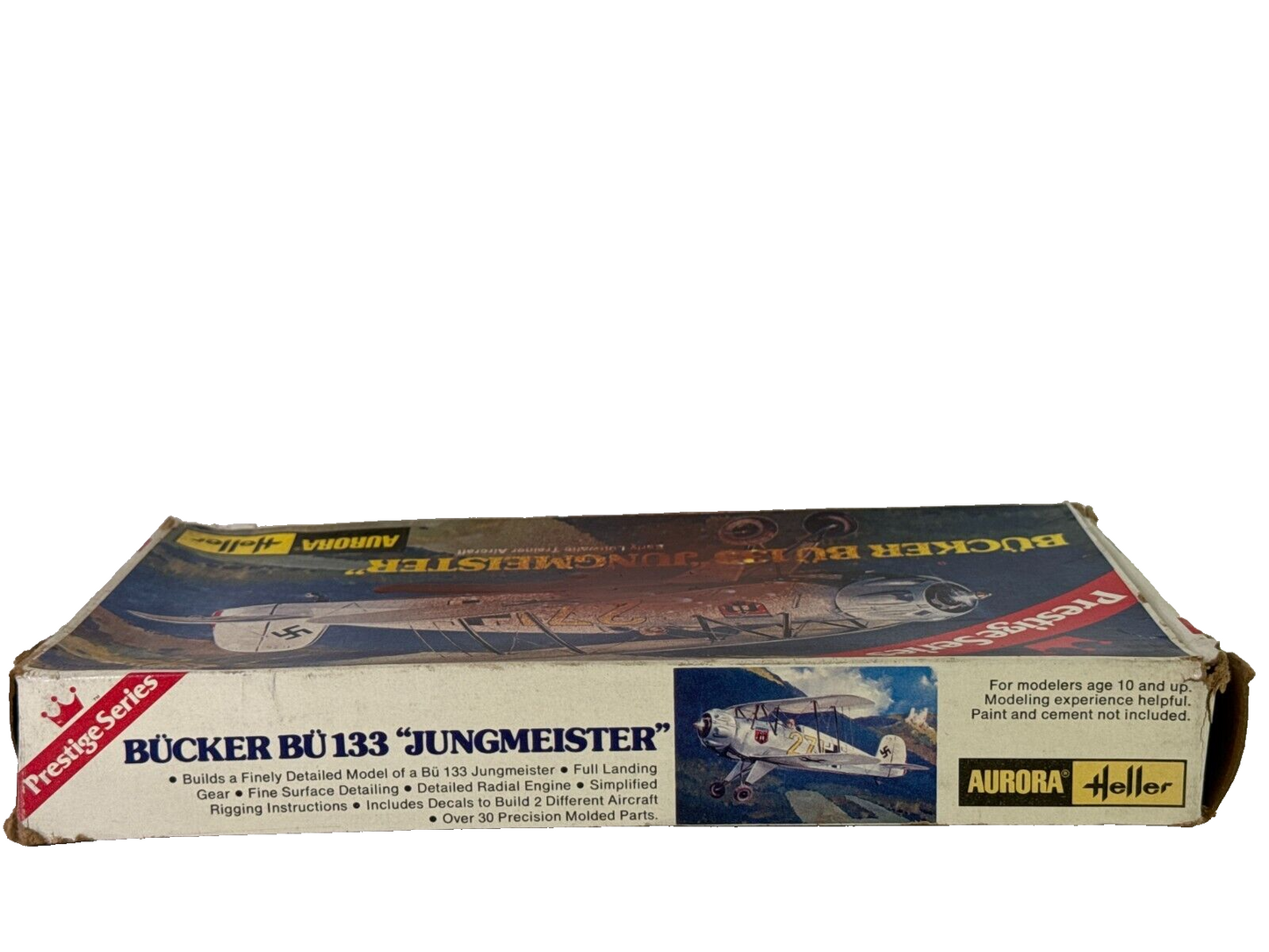 Heller/Aurora 1/72 Bücker Bü 133 Jungmeister – WWII Luftwaffe Trainer Model Kit
