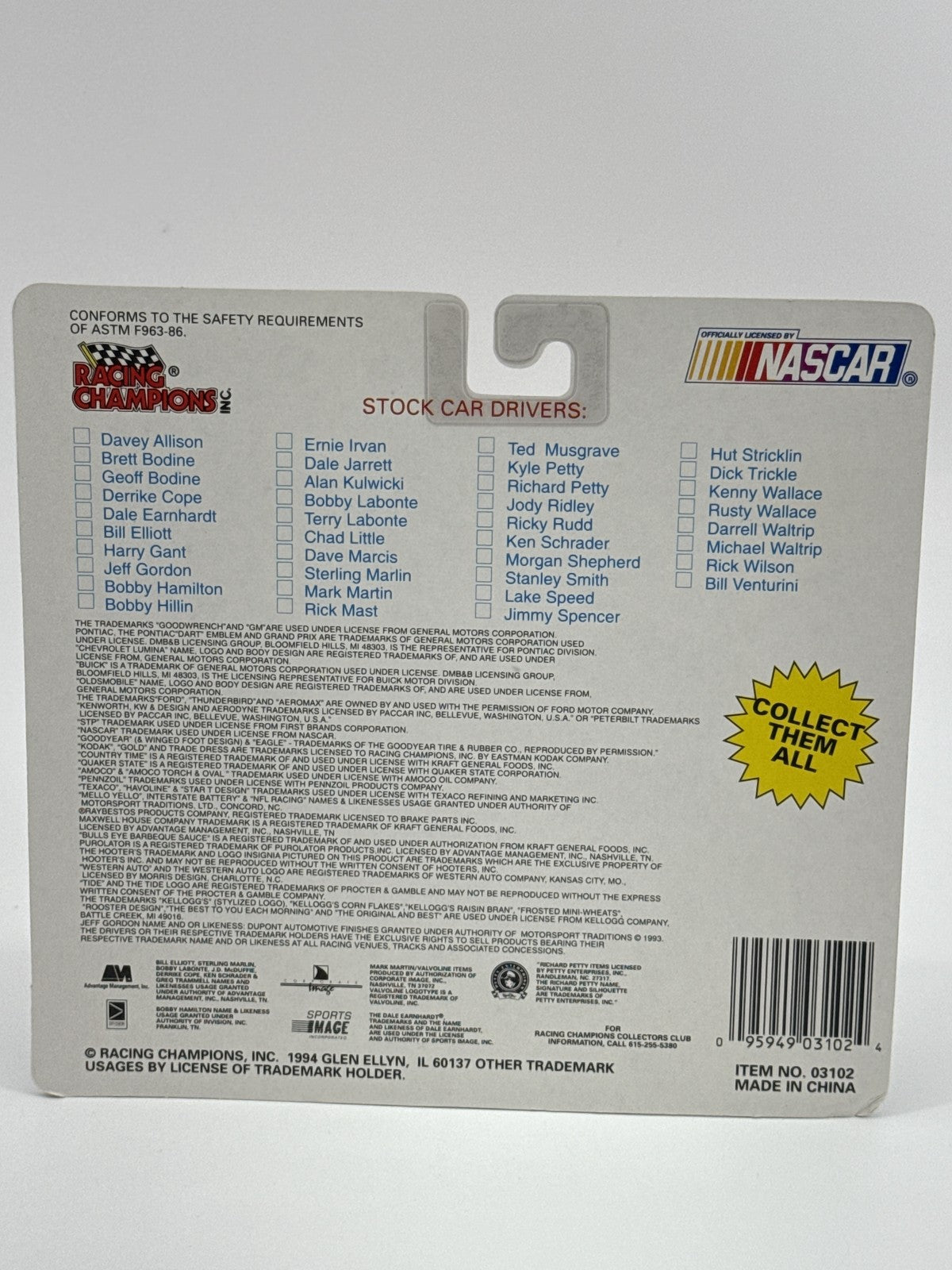 Vintage Racing Champions NASCAR Team Transporter AC Delco #52 Diecast New 1994