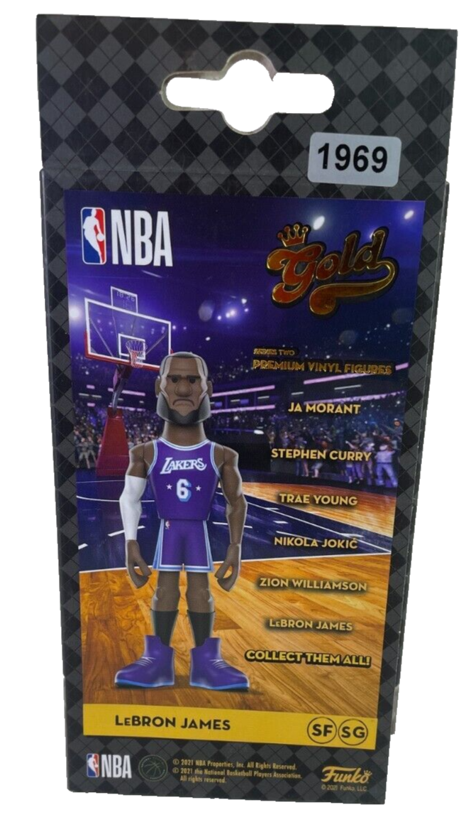 LeBron James Funko Gold CHASE 5β Vinyl Figure β Purple Jersey! 1969