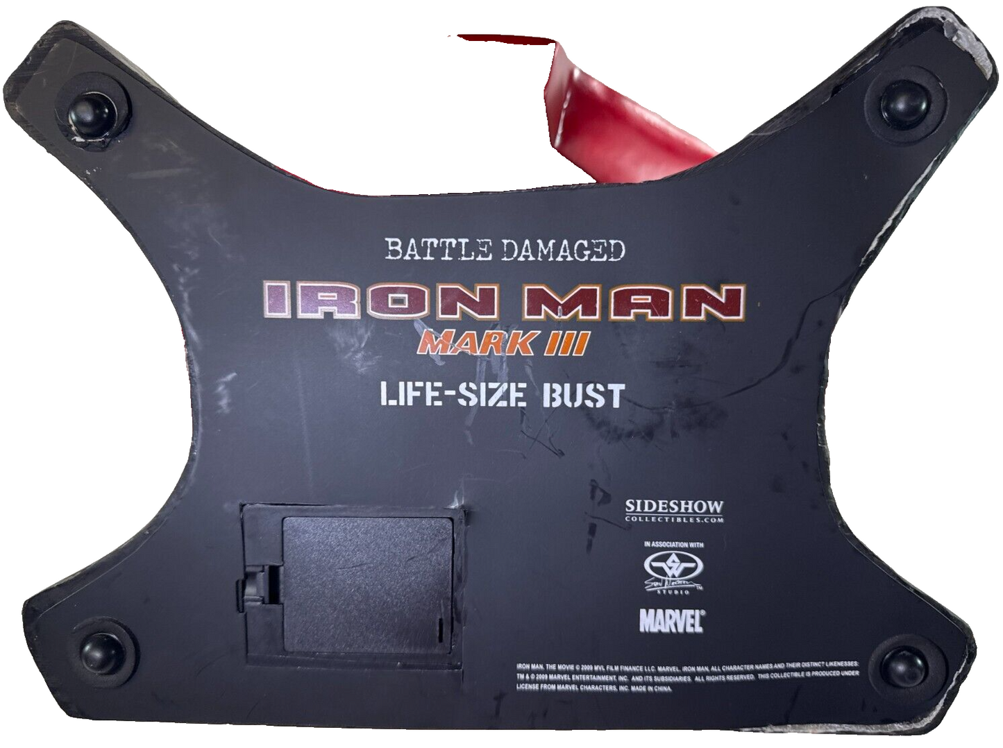 Sideshow Iron Man Mark III Life-Size Bust Battle Damaged Marvel Collectible USB