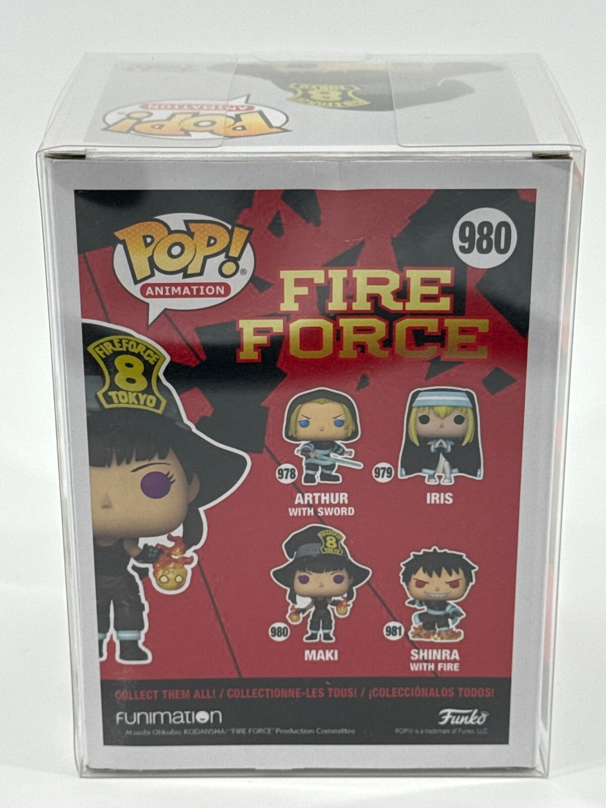 Funko Pop Fire Force Lot of 3 Set #978 980 981 Arthur Maki Shinra Vinyl Figures