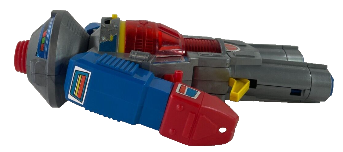 Vintage 1980s Robot Cap Gun Transforming Sci-Fi Toy Made in Thailand Parts