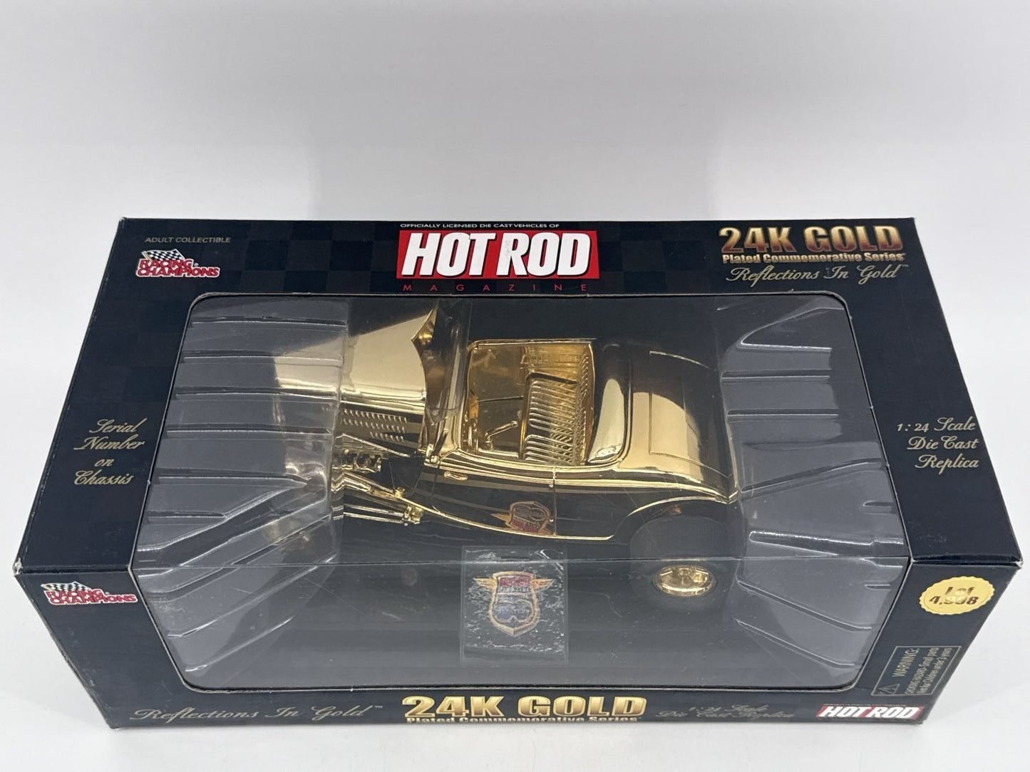 Racing Champions 24K Gold Plated Hot Rod Reflections 1:24 Diecast 1/4998