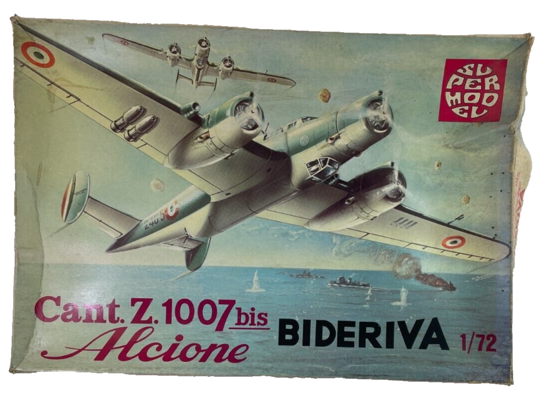 1/72 Supermodel Cant Z.1007 bis Alcione Bideriva Kit Vintage Open Box