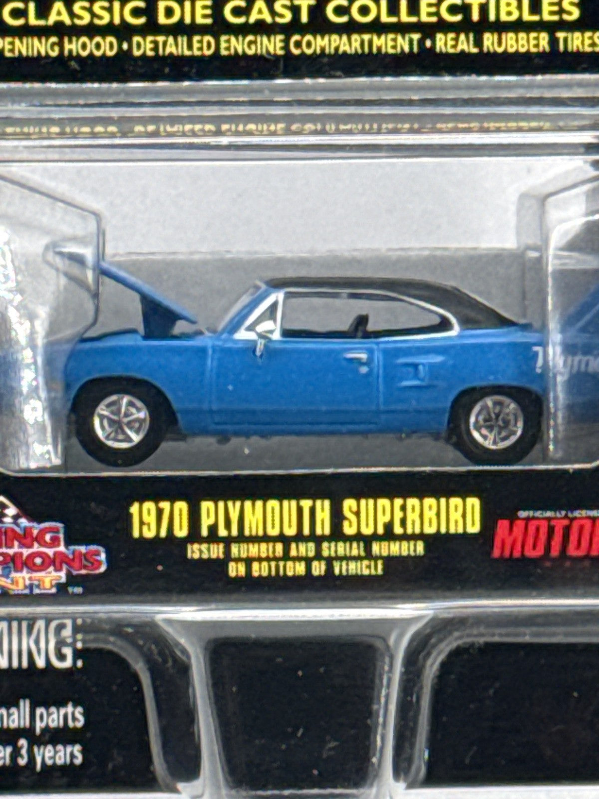 Vintage Racing Champions Mint 1970 Plymouth Superbird Die-Cast 1:64 Motor Trend