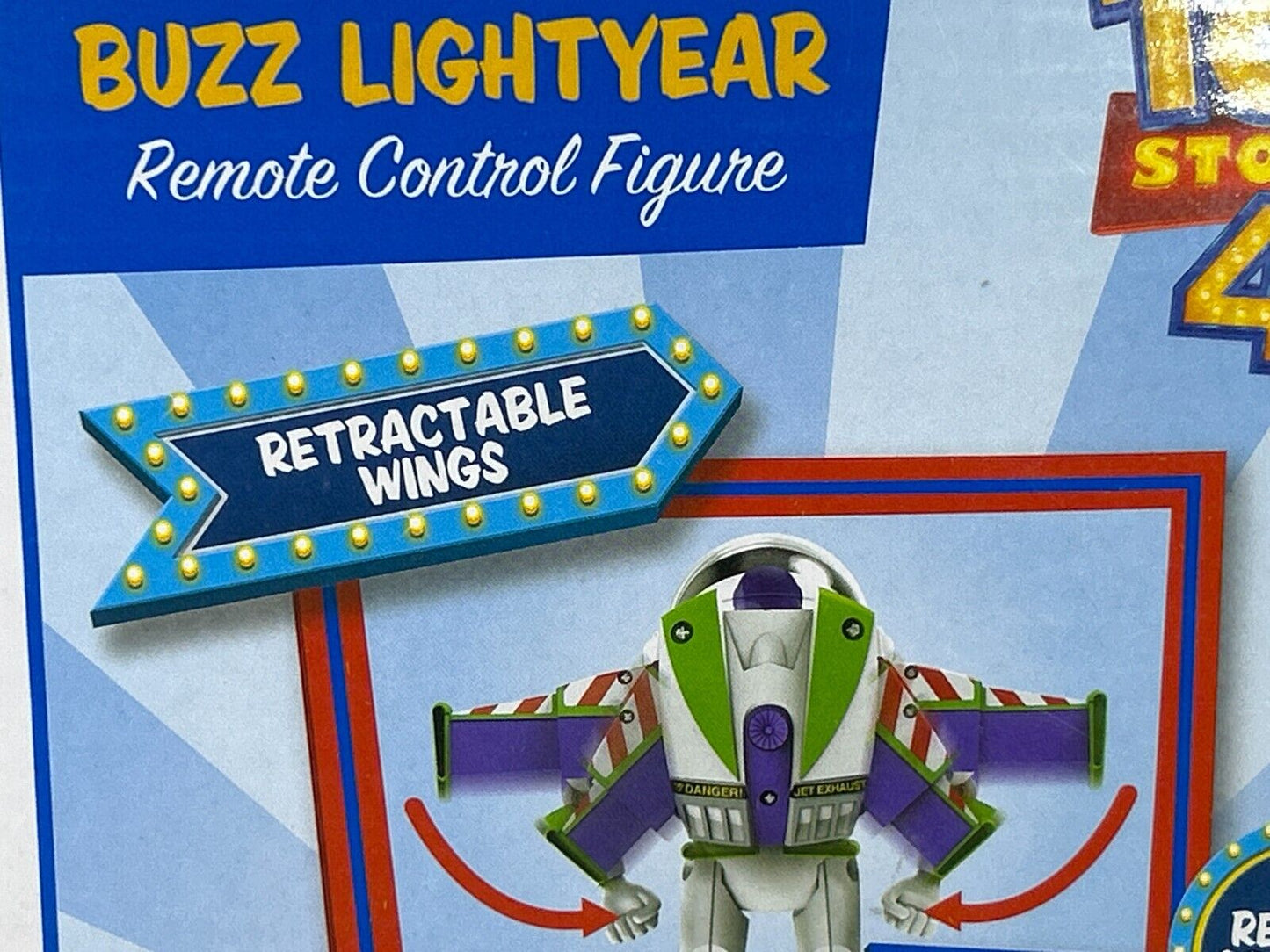 Disney Pixar Toy Story 4 Buzz Lightyear Remote Control Figure 27MHz NIB