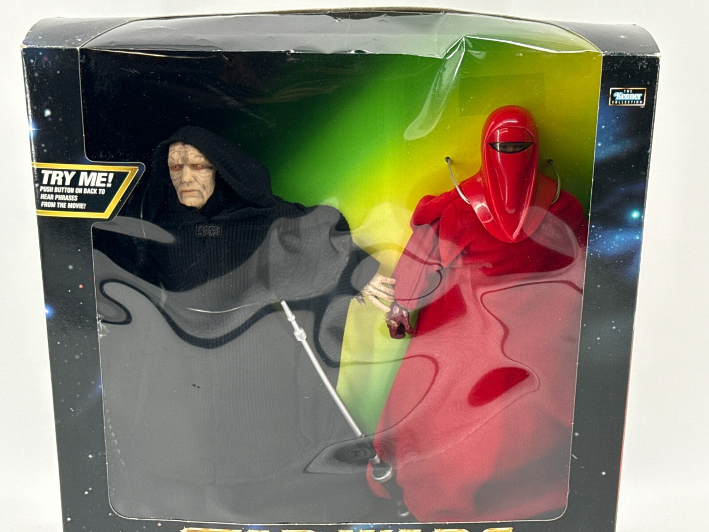 Kenner Star Wars Action Collection Emperor Palpatine Royal Guard 1998 MIB TALKIN