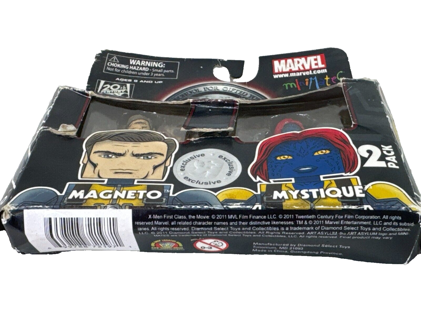 X-Men Minimates 2-Pack Magneto Mystique 2011 Marvel First Class MOC DST 3418