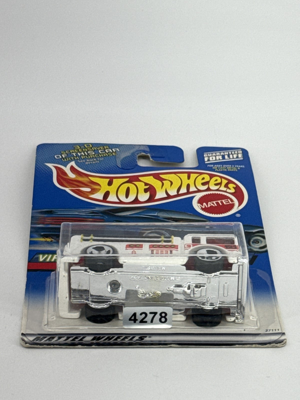 Hot Wheels Virtual Collection Fire-Eater Diecast Fire Truck Mattel New 1998 Rare