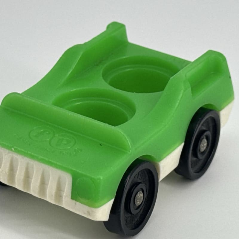 Fisher Price Little People Green & White 2 Seat Car Vehicle Toy