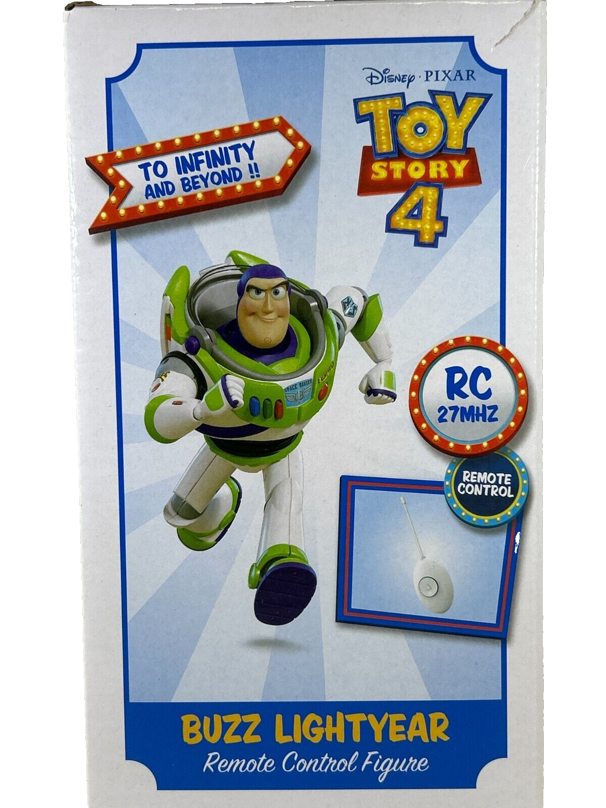 Disney Pixar Toy Story 4 Buzz Lightyear Remote Control Figure 27MHz NIB