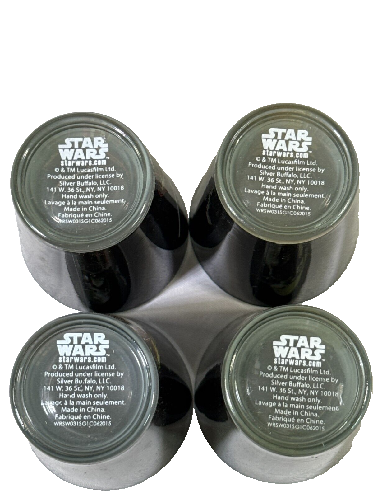 Star Wars Stormtrooper Shot Glass Set – Metallic Gold Design – 2oz (Set of 4)