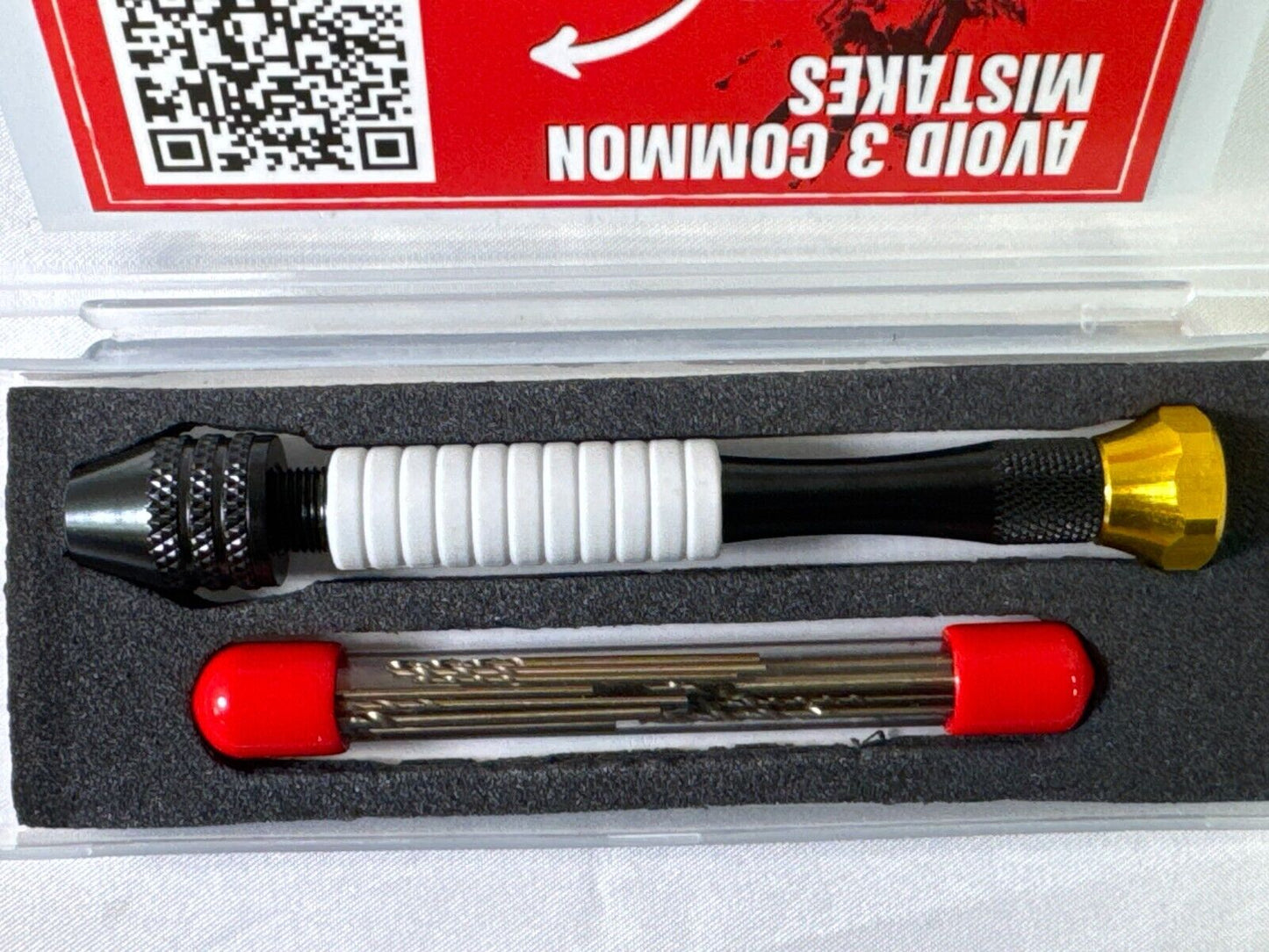 Pin Vise Jewelry Hand Drill Manual w/ Micro Bits Precision CRAFT911 Rotary Tool