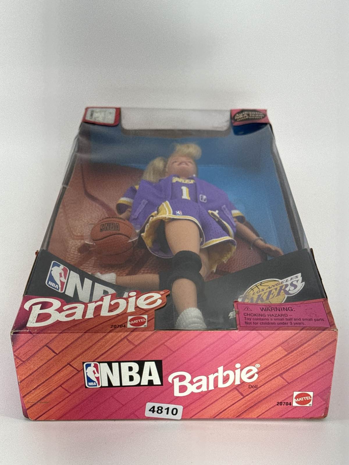 1998 Barbie NBA Los Angeles Lakers Doll Mattel #20704 Blonde Authentic Uniform