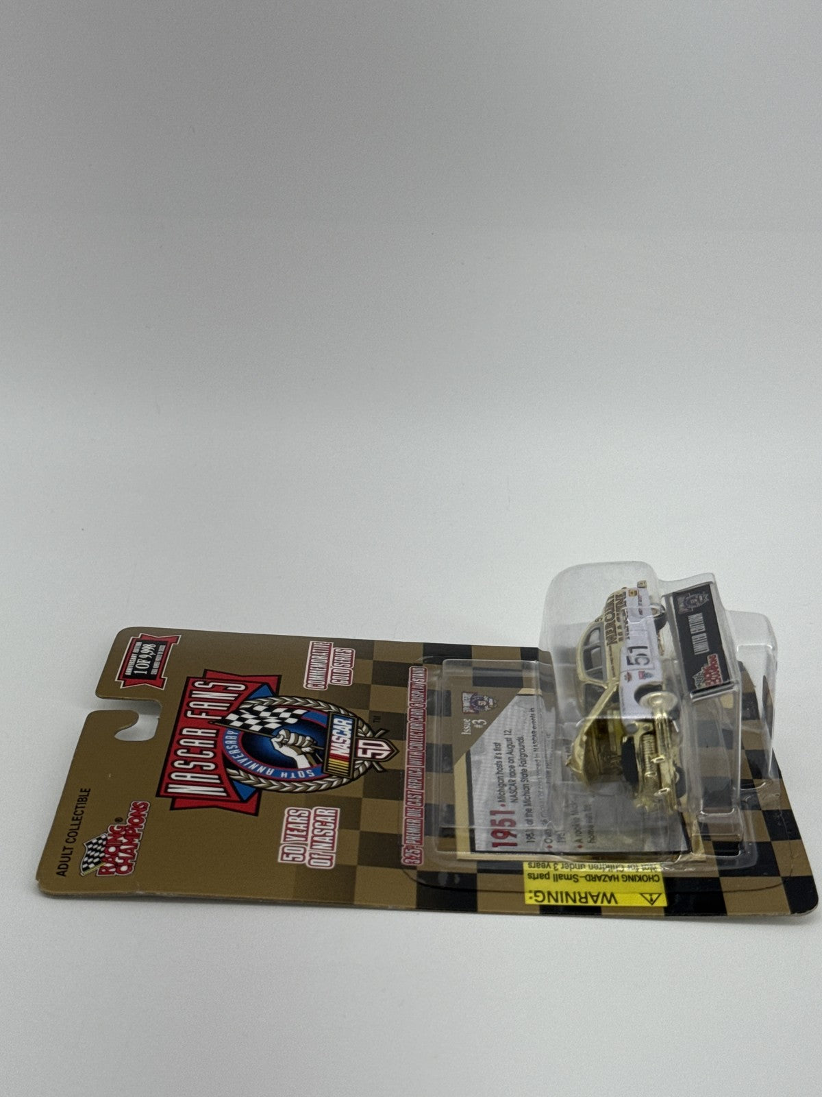 Vintage NASCAR Die Cast Car Mercury Machine Gold Series 50th Anniversary Limited