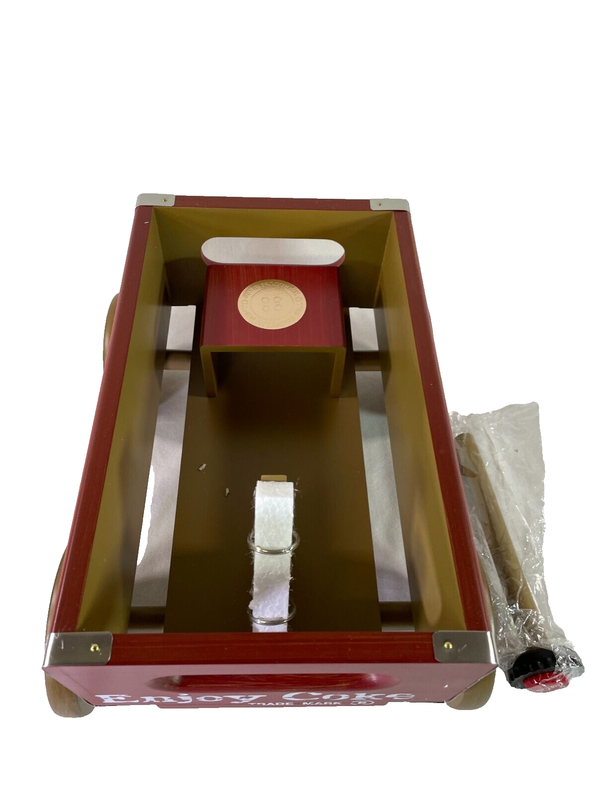 Coca-Cola Wooden Wagon Classic Red Collectible Display Piece New Open Box