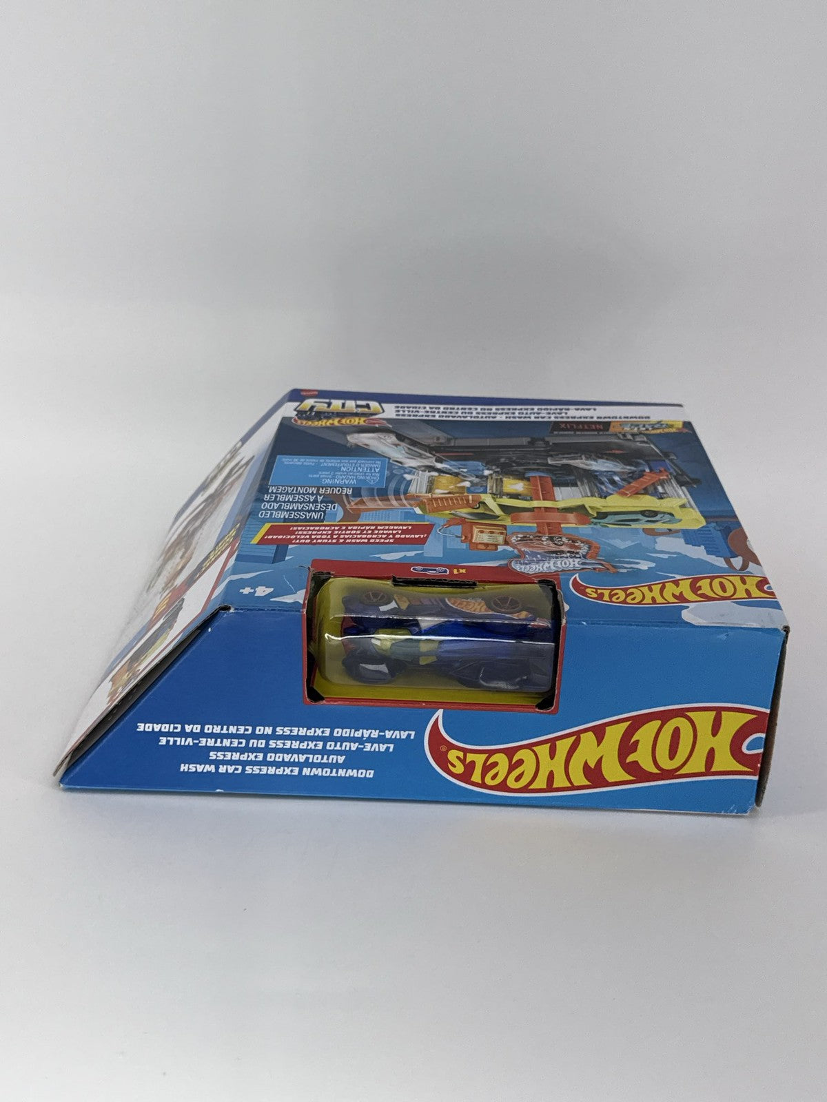 Hot Wheels City Downtown Express Car Wash Playset w/ 1 Car New 2024 Netflix
