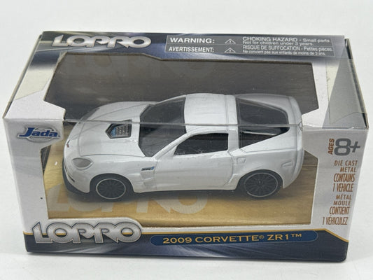 Jada LOPRO 2009 Corvette ZR1 1:64 Die Cast White C6 8+