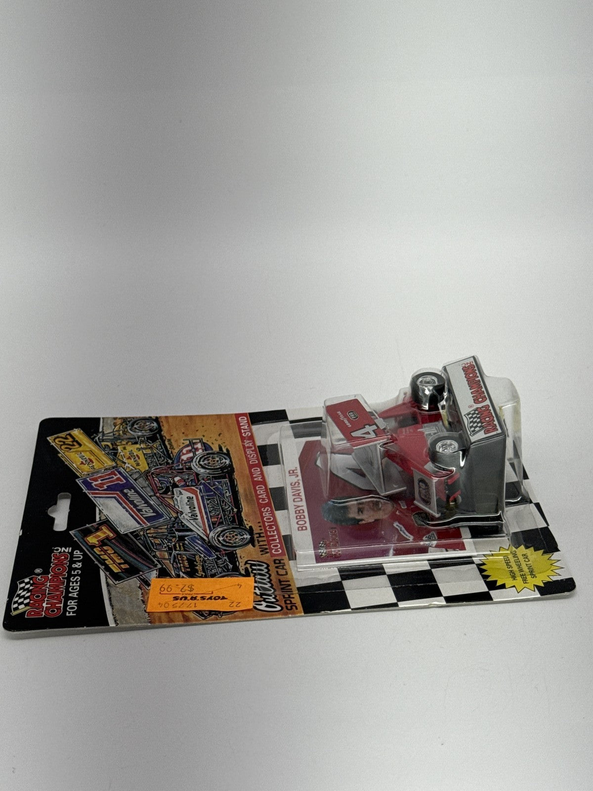 1993 Racing Champions Bobby Davis Jr #4 Outlaw Sprint Car 1:64 Diecast w/ Card