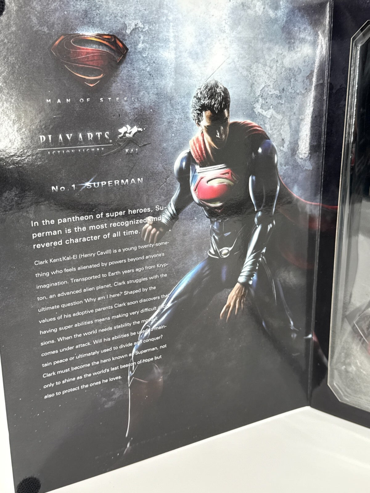 Play Arts Kai Superman No.1 Man of Steel DC Square Enix Action Figure SEALED