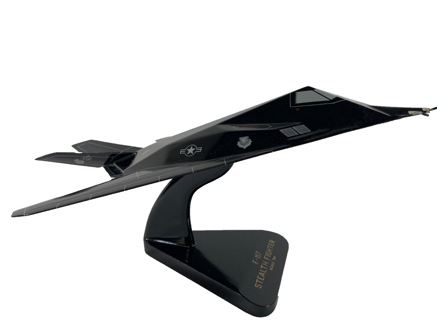 F-117 Stealth Fighter Jet Model 1/50 Scale Black Display Collectible