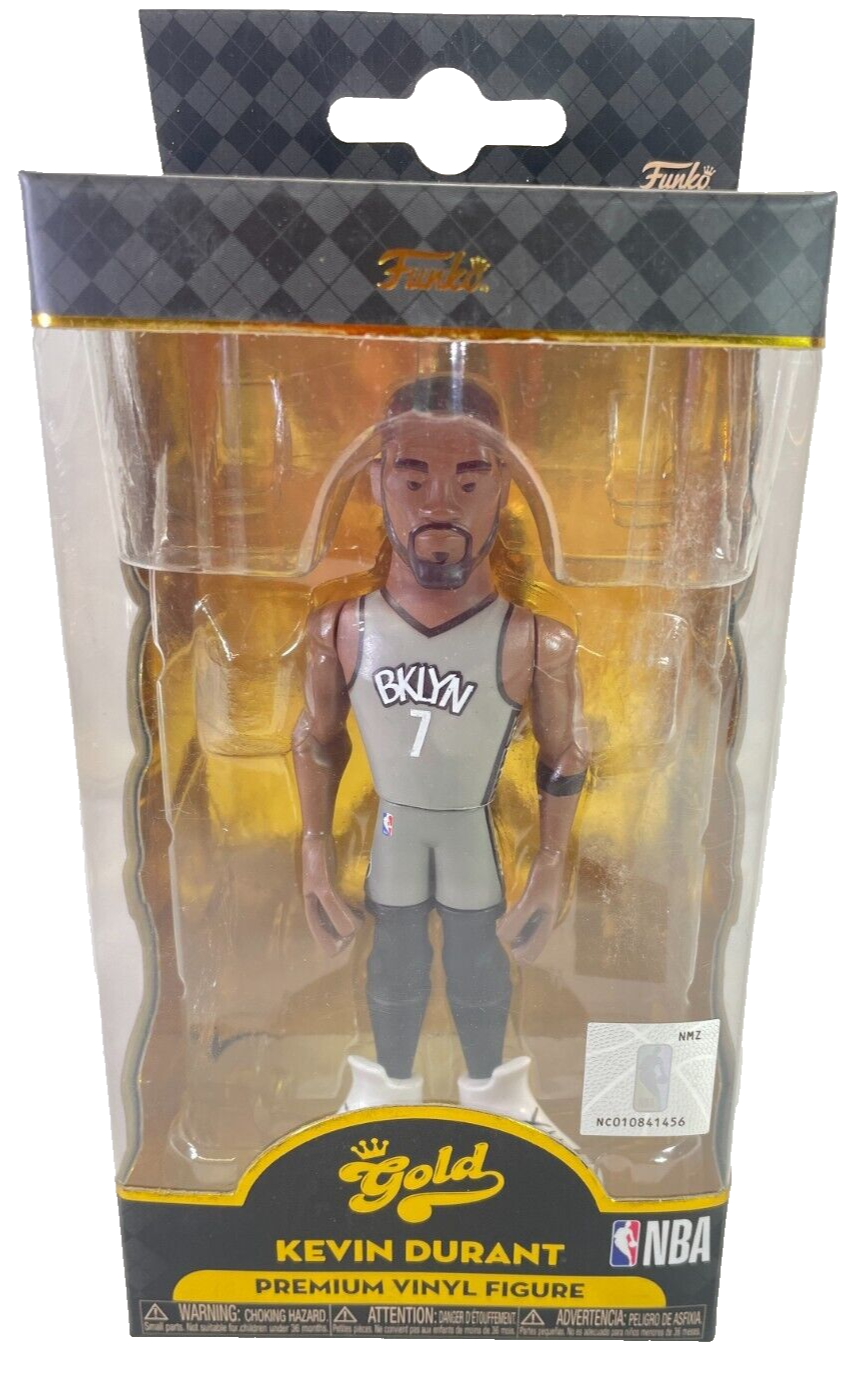 Funko Gold NBA Kevin Durant 12" Vinyl Figure Brooklyn Nets #1973 Collectible