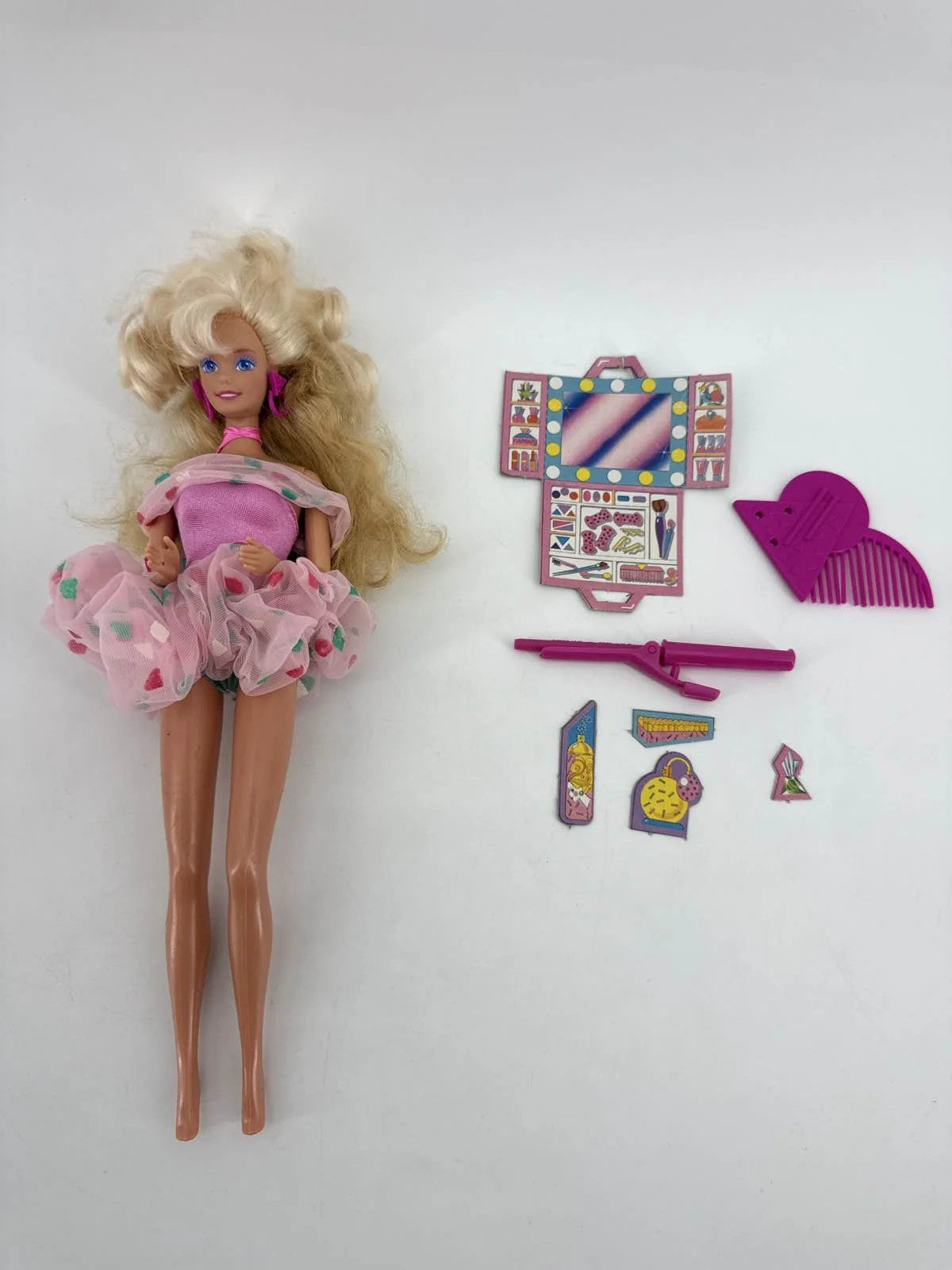 1988 Mattel Style Magic Barbie Doll #1283 WondraCurl Hair Comb & Accs NWT